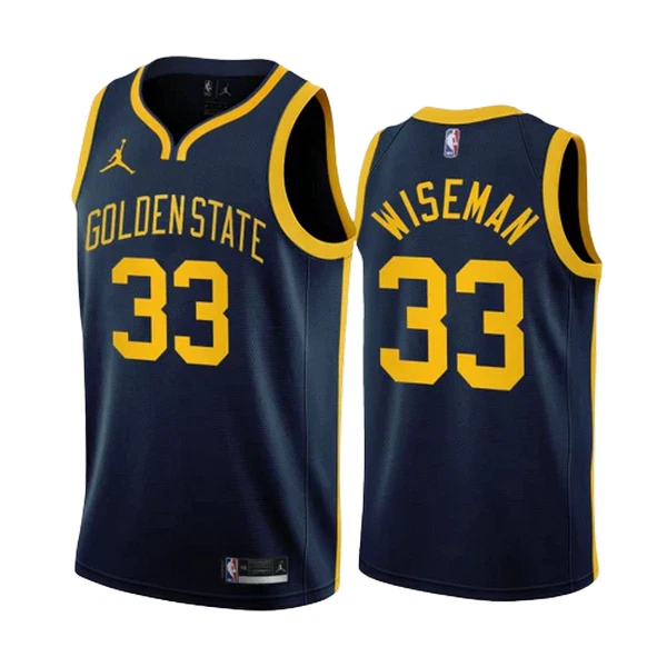 Muški Dres Golden State Warriors James Wiseman 33 Jordan Statement Edition Swingman Navy