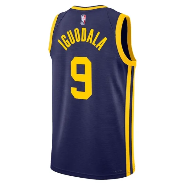 Muški Dres Golden State Warriors jordan Andre Iguodala 9 Statement Edition Swingman Plava