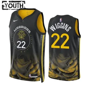 Nike Dječji Dres Golden State Warriors Andrew Wiggins 22 City Edition 2022/23 Swingman Crna