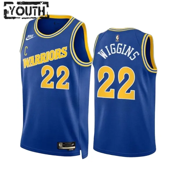 Nike Dječji Dres Golden State Warriors Andrew Wiggins 22 Classic Edition 2022/23 Swingman Plava Nike Dječji Dres Golden State Warriors Andrew Wiggins 22 Classic Edition 2022/23 Swingman Plava