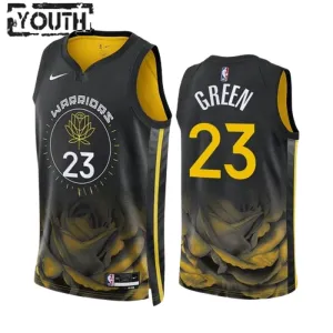 Nike Dječji Dres Golden State Warriors Draymond Green 23 City Edition 2022/23 Swingman Crna