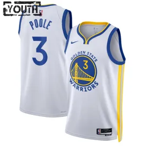 Nike Dječji Dres Golden State Warriors Jordan Poole 3 Association Edition Swingman Bijela