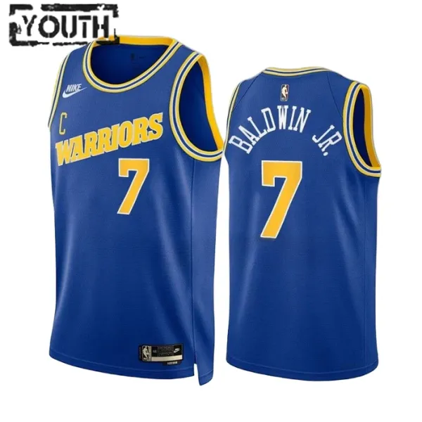 Nike Dječji Dres Golden State Warriors Patrick Baldwin JR 7 Classic Edition 2022/23 Swingman Plava Nike Dječji Dres Golden State Warriors Patrick Baldwin JR 7 Classic Edition 2022/23 Swingman Plava