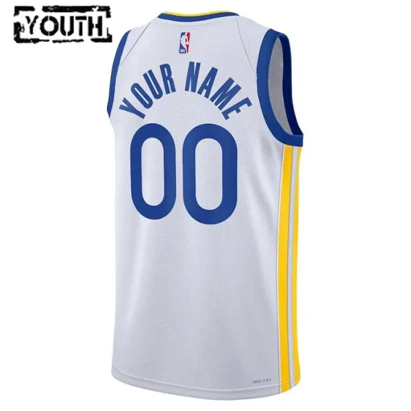 Nike Dječji Dres Golden State Warriors Personalizacija Association Edition Swingman Bijela
