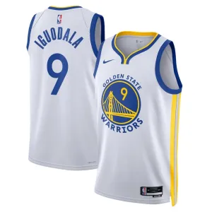 Nike Muški Dres Golden State Warriors Andre Iguodala 9 Association Edition Swingman Bijela