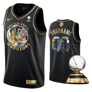 Nike Muški Dres Golden State Warriors Diamond Edition Personalizacija Swingman Crna