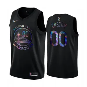 Nike Muški Dres Golden State Warriors HWC Iridescent Edition Personalizacija Swingman Crna Nike Muški Dres Golden State Warriors HWC Iridescent Edition Personalizacija Swingman Crna