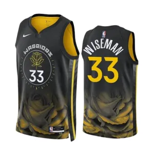 Nike Muški Dres Golden State Warriors James Wiseman 33 City Edition 2022/23 Swingman Crna
