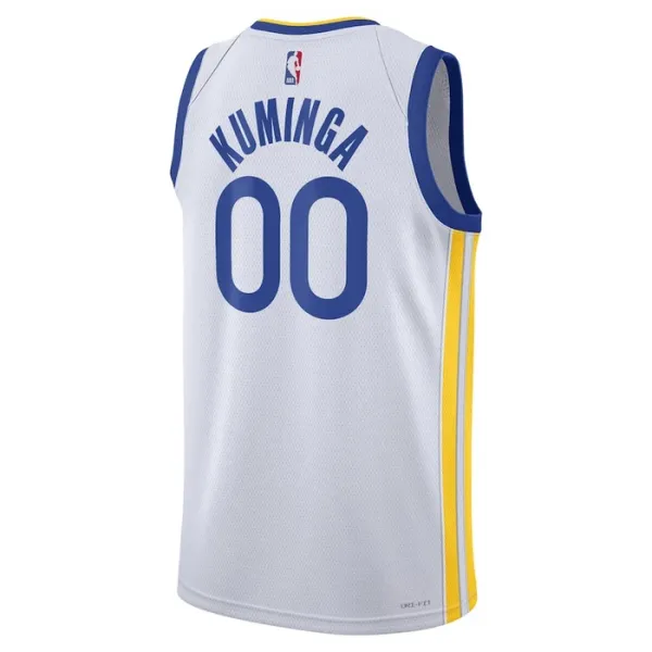 Nike Muški Dres Golden State Warriors Jonathan Kuminga 00 Association Edition Swingman Bijela