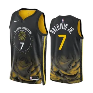 Nike Muški Dres Golden State Warriors Patrick Baldwin JR 7 City Edition 2022/23 Swingman Crna