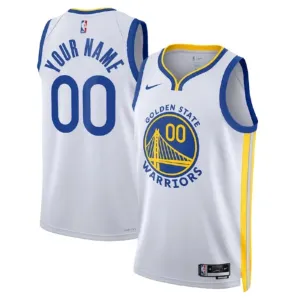 Nike Muški Dres Golden State Warriors Personalizacija Association Edition Swingman Bijela