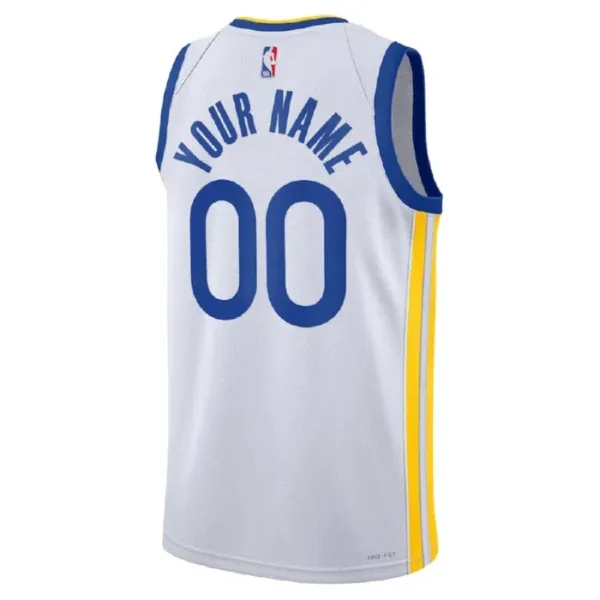 Nike Muški Dres Golden State Warriors Personalizacija Association Edition Swingman Bijela