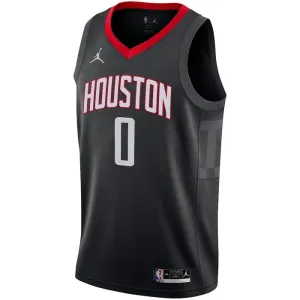 Muški Dres Houston Rockets Jordan Jalen Green 0 Statement Edition Swingman Crna