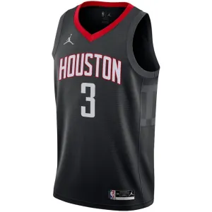 Muški Dres Houston Rockets Jordan Kevin Porter JR 3 Statement Edition Swingman Crna