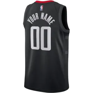 Muški Dres Houston Rockets Jordan Personalizacija Statement Edition Swingman Crna
