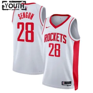 Nike Dječji Dres Houston Rockets Alperen Sengun 28 Association Edition Swingman Bijela