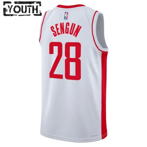 Nike Dječji Dres Houston Rockets Alperen Sengun 28 Association Edition Swingman Bijela