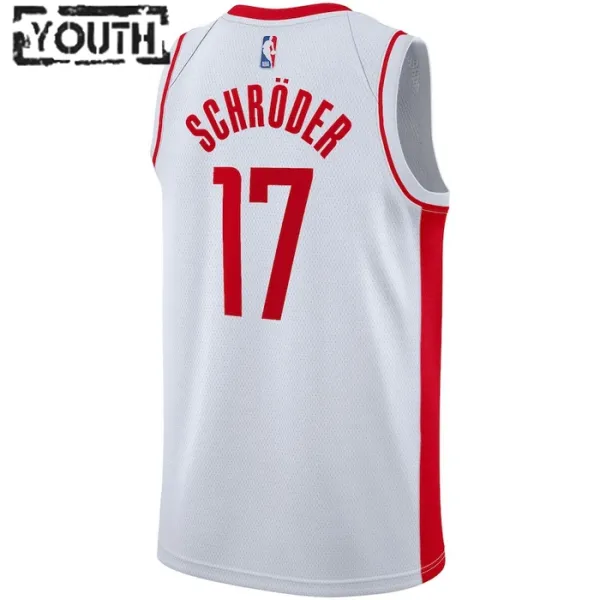 Nike Dječji Dres Houston Rockets Dennis Schroder 17 Association Edition Swingman Bijela