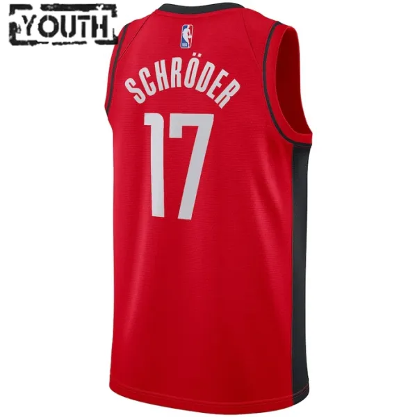 Nike Dječji Dres Houston Rockets Dennis Schroder 17 Icon Edition Swingman Crvena