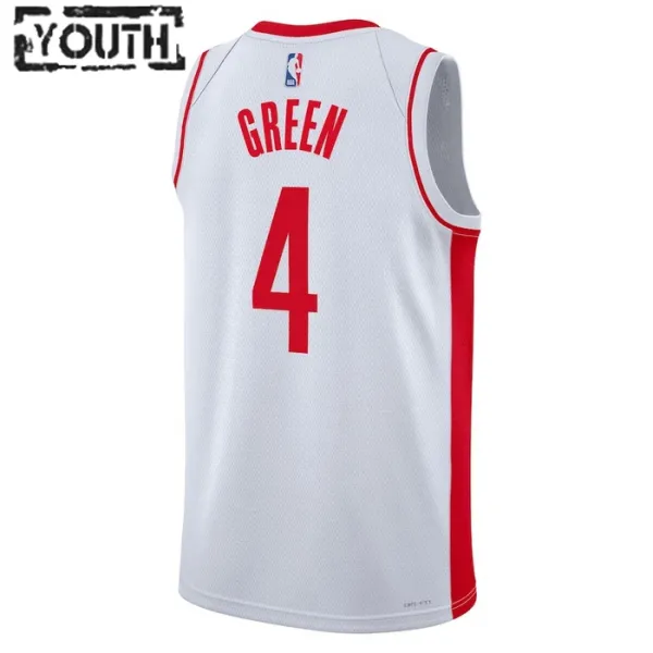 Nike Dječji Dres Houston Rockets Jalen Green 0 Association Edition Swingman Bijela