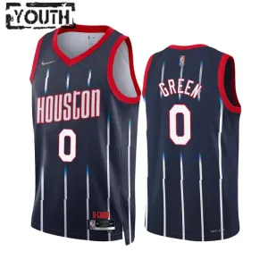 Nike Dječji Dres Houston Rockets Jalen Green 0 City Edition 2022/23 Swingman Navy