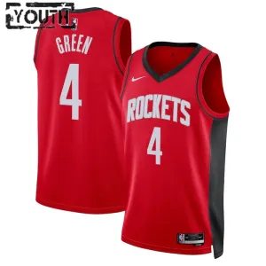 Nike Dječji Dres Houston Rockets Jalen Green 0 Icon Edition Swingman Crvena