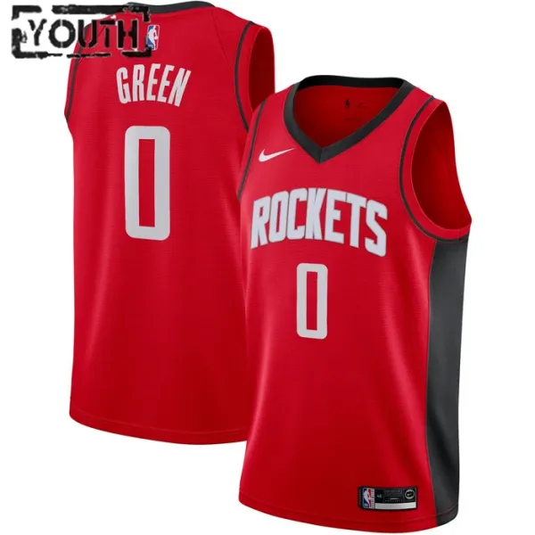 Nike Dječji Dres Houston Rockets Jalen Green 0 Icon Edition Swingman Crvena