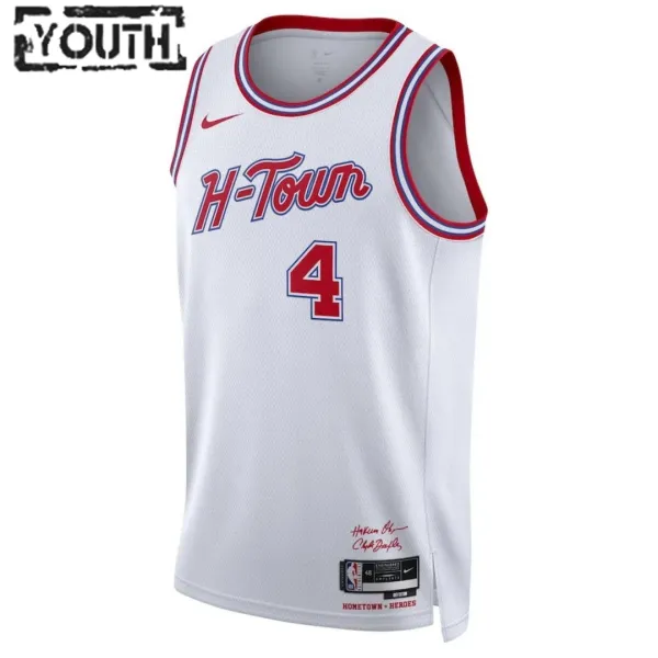 Nike Dječji Dres Houston Rockets Jalen Green 4 City Edition 2023/24 Swingman Bijela