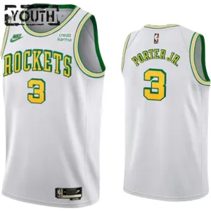 Nike Dječji Dres Houston Rockets Kevin Porter JR 3 Classic Edition 2022/23 Swingman Bijela
