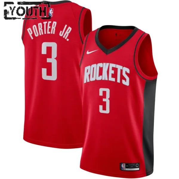 Nike Dječji Dres Houston Rockets Kevin Porter JR 3 Icon Edition Swingman Crvena Nike Dječji Dres Houston Rockets Kevin Porter JR 3 Icon Edition Swingman Crvena