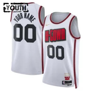 Nike Dječji Dres Houston Rockets Personalizacija City Edition 2024/25 Swingman Bijela