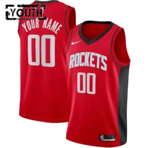 Nike Dječji Dres Houston Rockets Personalizacija Icon Edition Swingman Crvena