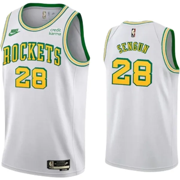 Nike Muški Dres Houston Rockets Alperen Sengun 28 Classic Edition 2022/23 Swingman Bijela Nike Muški Dres Houston Rockets Alperen Sengun 28 Classic Edition 2022/23 Swingman Bijela