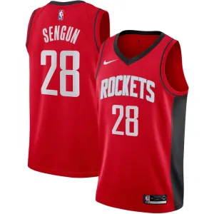 Nike Muški Dres Houston Rockets Alperen Sengun 28 Icon Edition Swingman Crvena