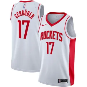 Nike Muški Dres Houston Rockets Dennis Schroder 17 Association Edition Swingman Bijela