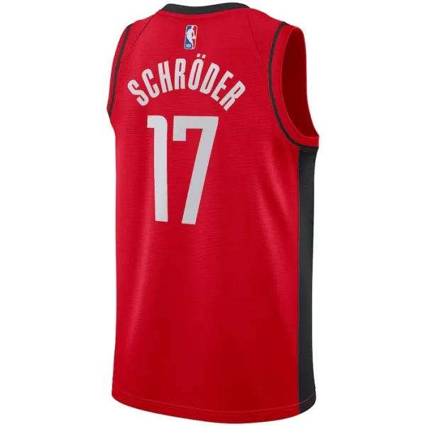 Nike Muški Dres Houston Rockets Dennis Schroder 17 Icon Edition Swingman Crvena