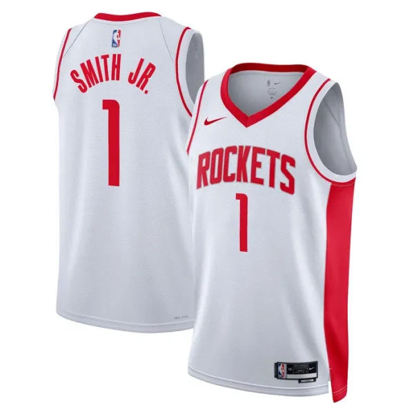 Nike Muški Dres Houston Rockets Jabari Smith JR 1 Association Edition Swingman Bijela Nike Muški Dres Houston Rockets Jabari Smith JR 1 Association Edition Swingman Bijela