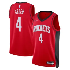 Nike Muški Dres Houston Rockets Jalen Green 0 Icon Edition Swingman Crvena