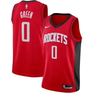 Nike Muški Dres Houston Rockets Jalen Green 0 Icon Edition Swingman Crvena