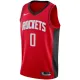Nike Muški Dres Houston Rockets Jalen Green 0 Icon Edition Swingman Crvena