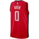 Nike Muški Dres Houston Rockets Jalen Green 0 Icon Edition Swingman Crvena