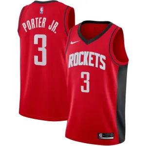Nike Muški Dres Houston Rockets Kevin Porter JR 3 Icon Edition Swingman Crvena