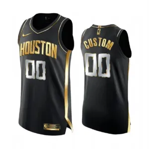 Nike Muški Dres Houston Rockets Limited Personalizacija Golden Edition Swingman Crna