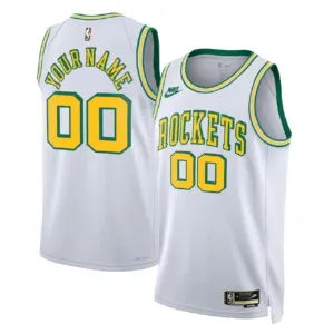 Nike Muški Dres Houston Rockets Personalizacija Classic Edition 2022/23 Swingman Bijela