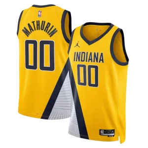 Muški Dres Indiana Pacers Jordan Bennedict Mathurin 00 Statement Edition Swingman Navy