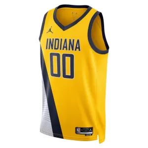 Muški Dres Indiana Pacers Jordan Bennedict Mathurin 00 Statement Edition Swingman Navy