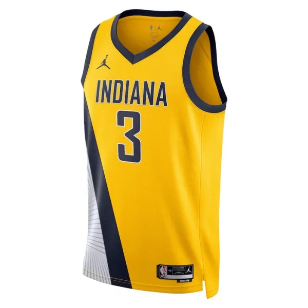 Muški Dres Indiana Pacers Jordan Chris Duarte 3 Statement Edition Swingman Navy