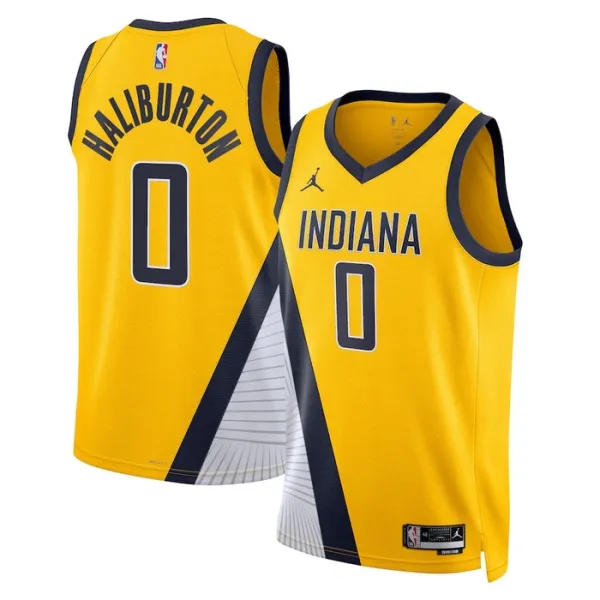 Muški Dres Indiana Pacers Jordan Tyrese Haliburton 0 Statement Edition Swingman Navy Muški Dres Indiana Pacers Jordan Tyrese Haliburton 0 Statement Edition Swingman Navy