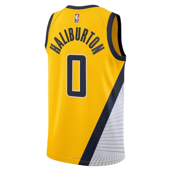 Muški Dres Indiana Pacers Jordan Tyrese Haliburton 0 Statement Edition Swingman Navy