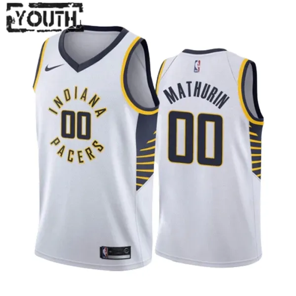 Nike Dječji Dres Indiana Pacers Bennedict Mathurin 00 Association Edition Swingman Bijela Nike Dječji Dres Indiana Pacers Bennedict Mathurin 00 Association Edition Swingman Bijela